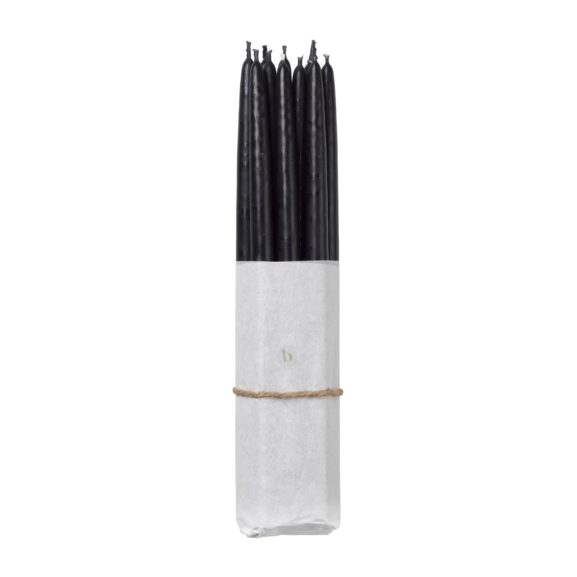 Broste Copenhagen dyppet antikklys 10-pk, Simply black Broste Copenhagen