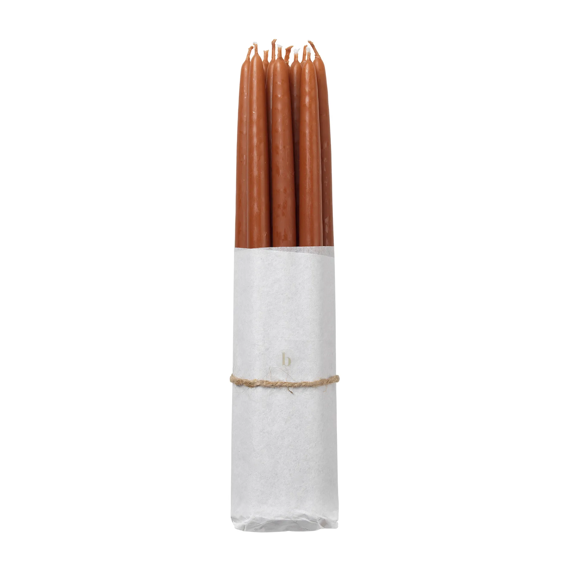 Broste Copenhagen dyppet antikklys 10-pk, Terracotta Broste Copenhagen