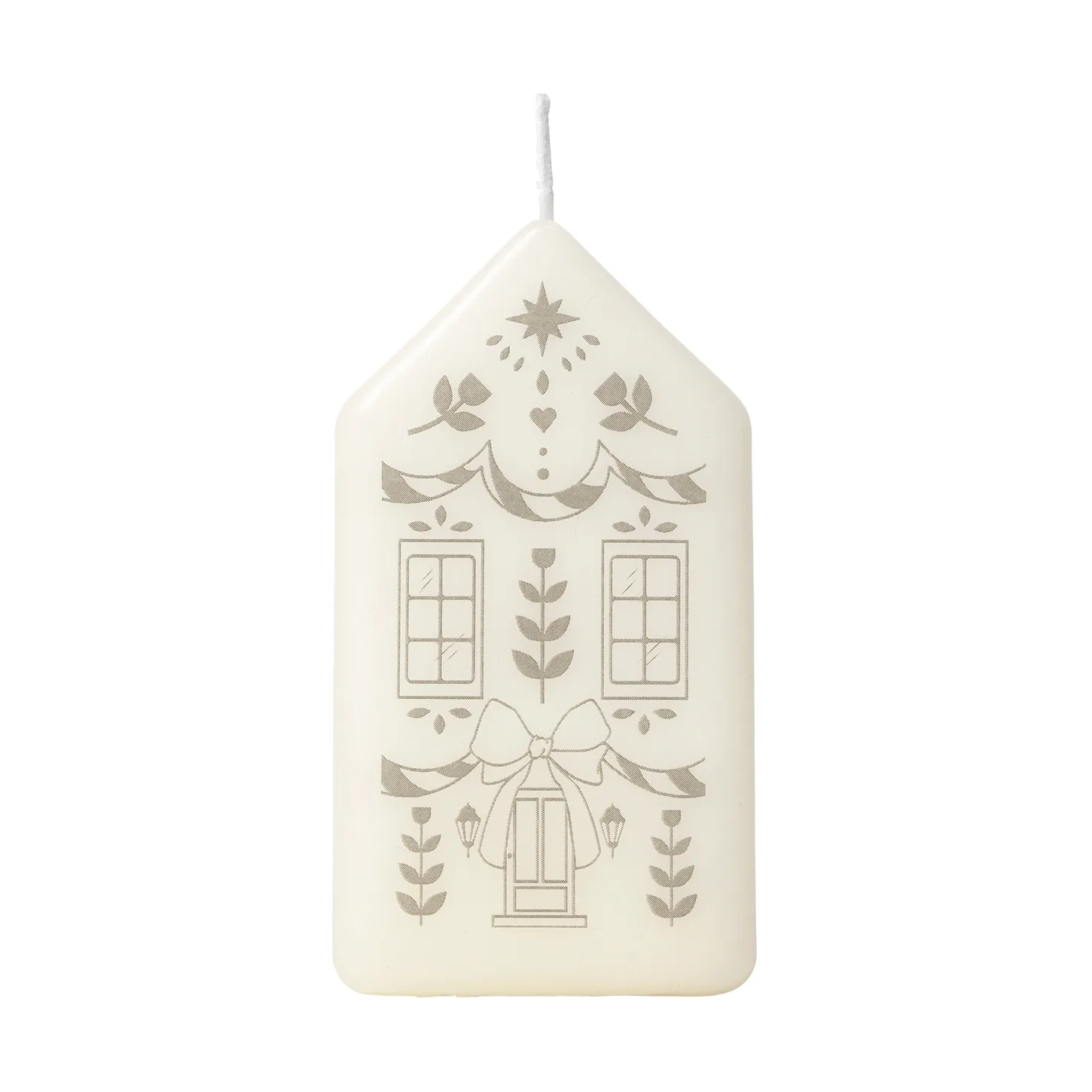Broste Copenhagen Casa blokklys White-Silver