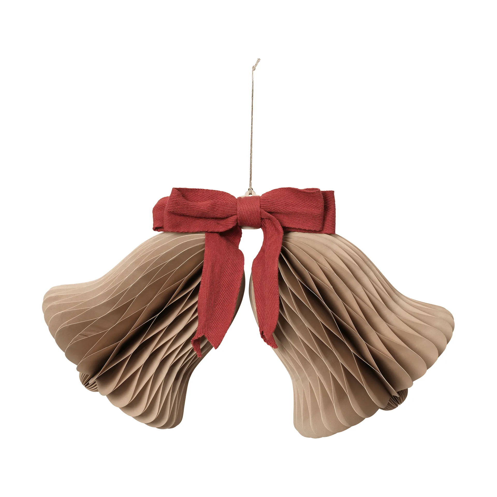 Broste Copenhagen Chime bjelle juleoppheng Natural Brown-Red