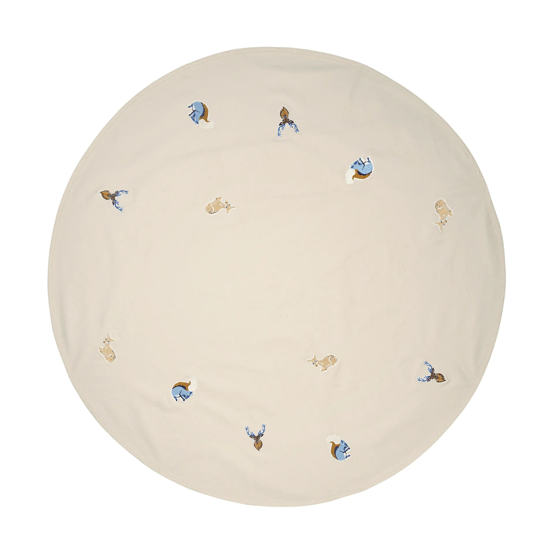 Broste Copenhagen Deer juletrematte Warm Beige