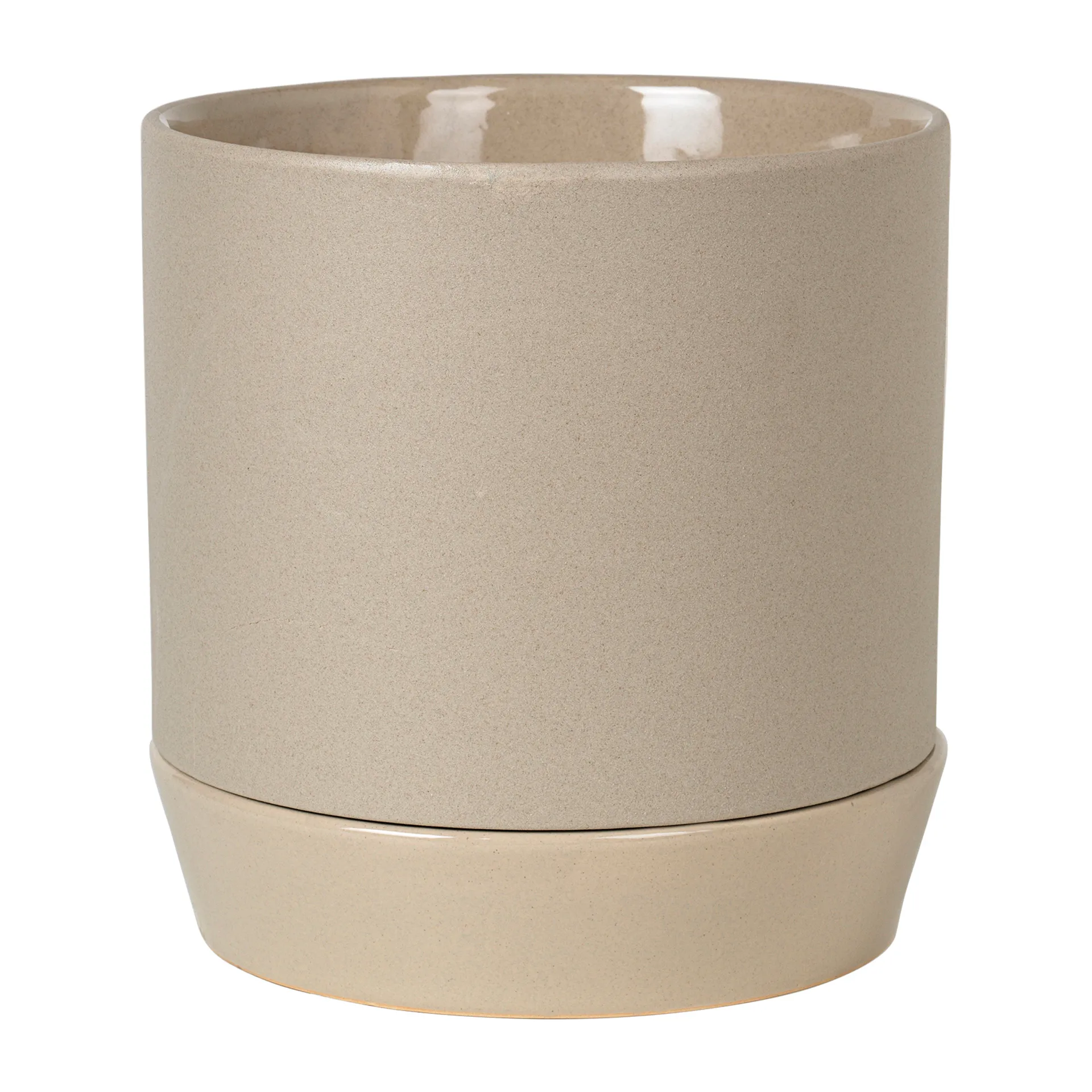 Denise krukke med fat Ø 21 cm, Dove grey Broste Copenhagen