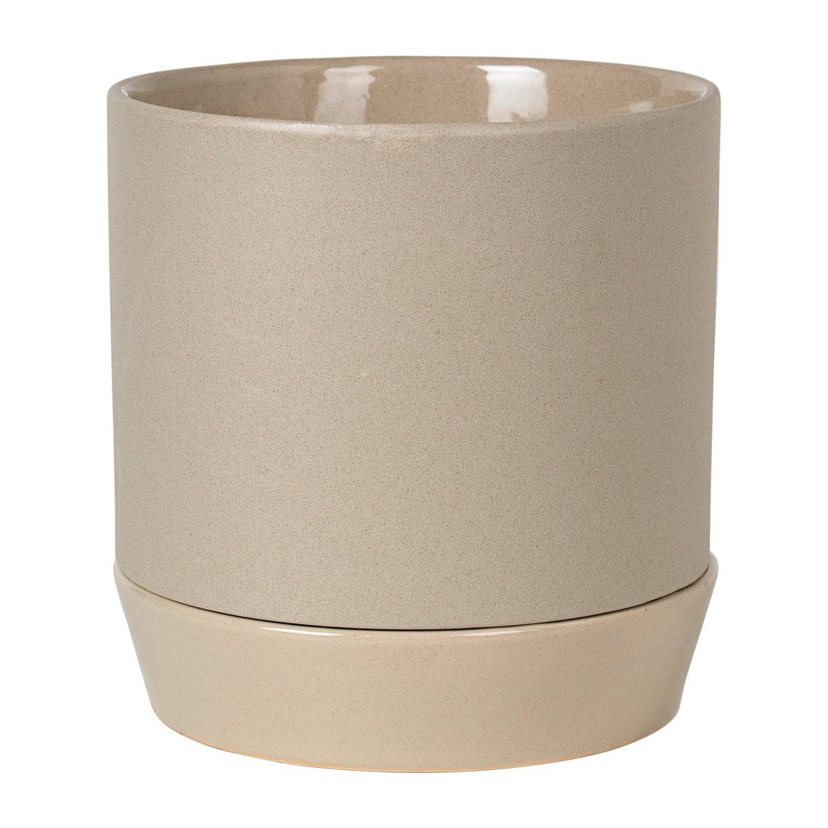 Broste Copenhagen Denise krukke med fat Ø 21 cm Dove grey