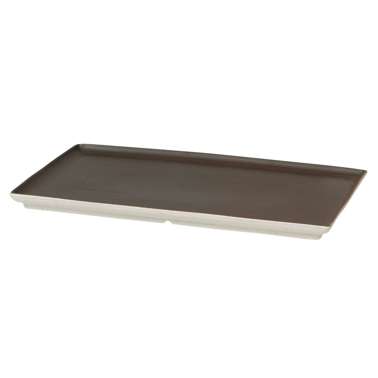 Broste Copenhagen Eli tallerken 15x26 cm Matte charcoal