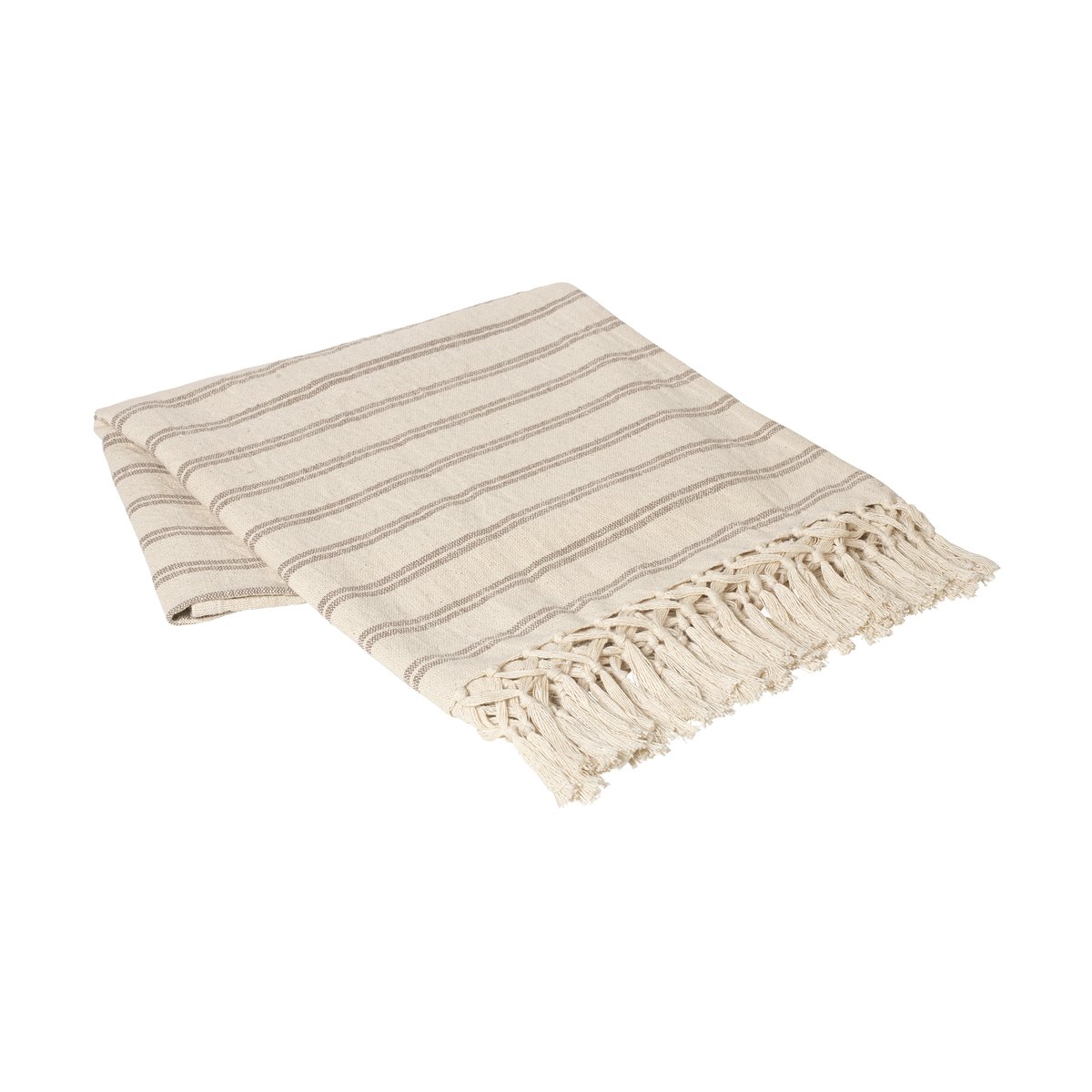 Broste Copenhagen Elly pledd 130x160 cm Fungi grey-natural