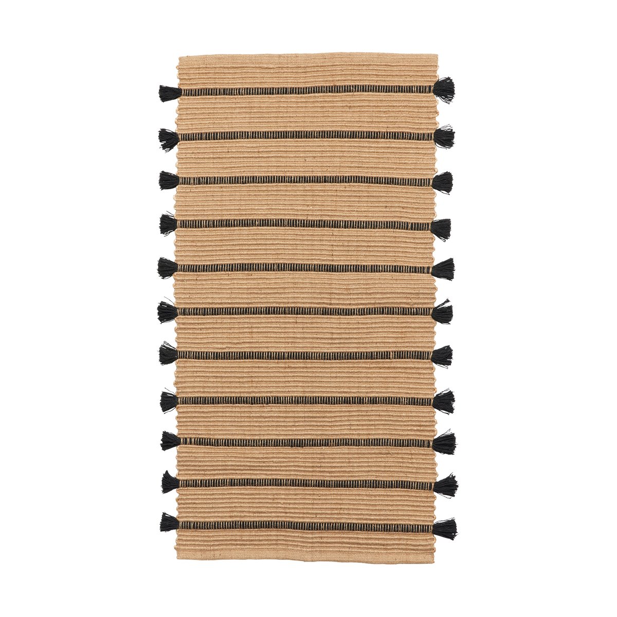 Broste Copenhagen Ezra teppe 70x140 cm Natural-black