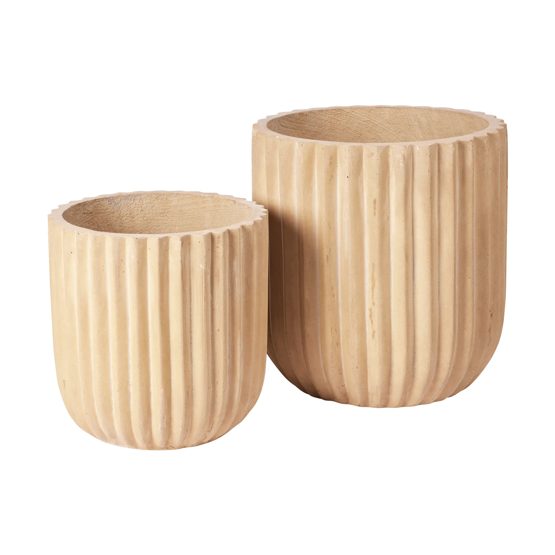 Fiber krukke 2-pack, Antique beige Broste Copenhagen