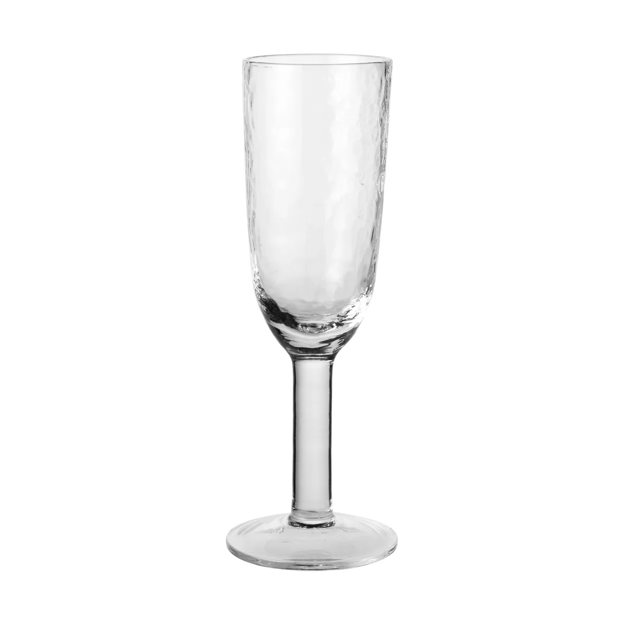 Broste Copenhagen Hammered champagneglass 20 cl Klar