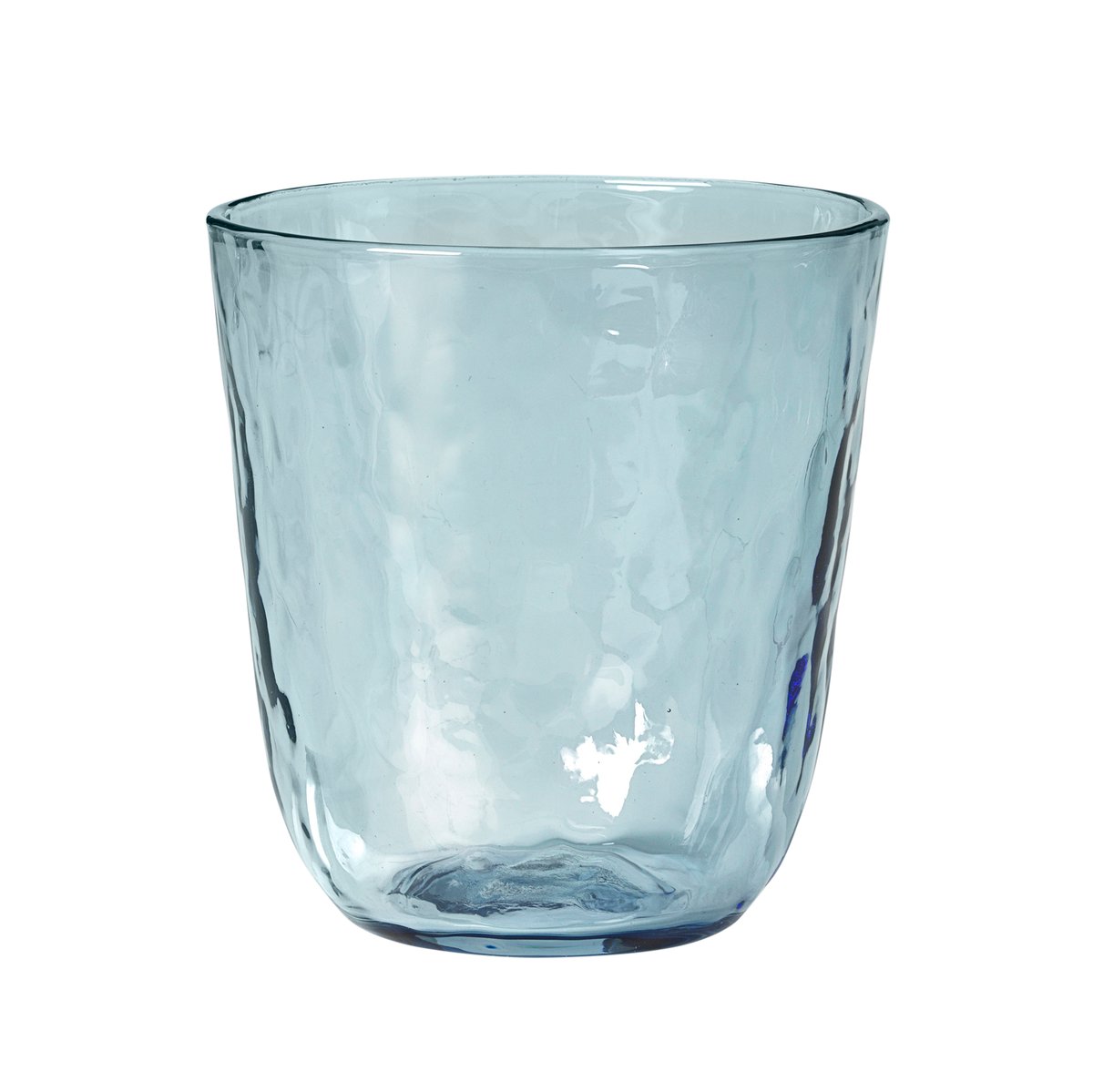Broste Copenhagen Hammered vannglass 33,5 cl Blå