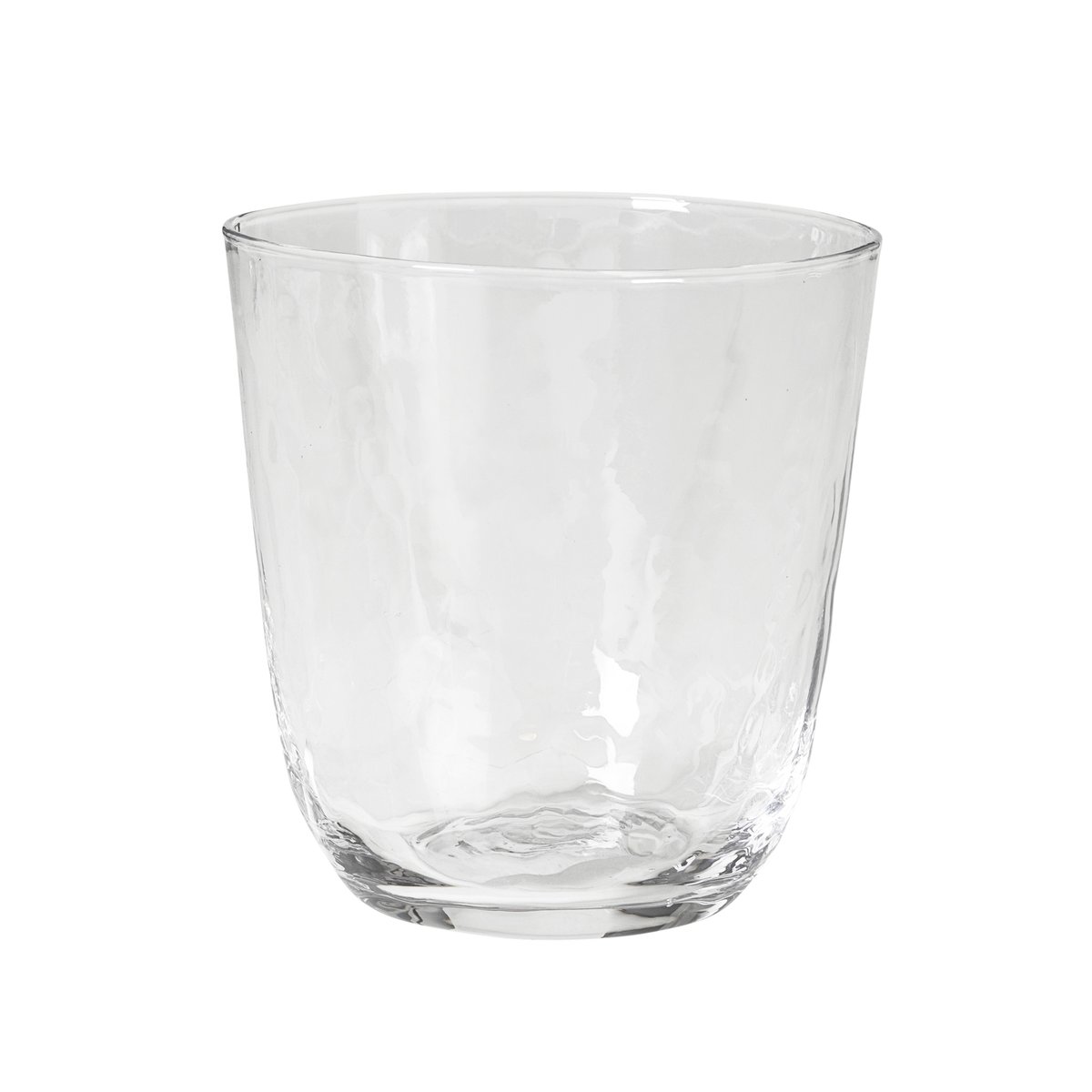 Broste Copenhagen Hammered vannglass 33,5 cl Klar