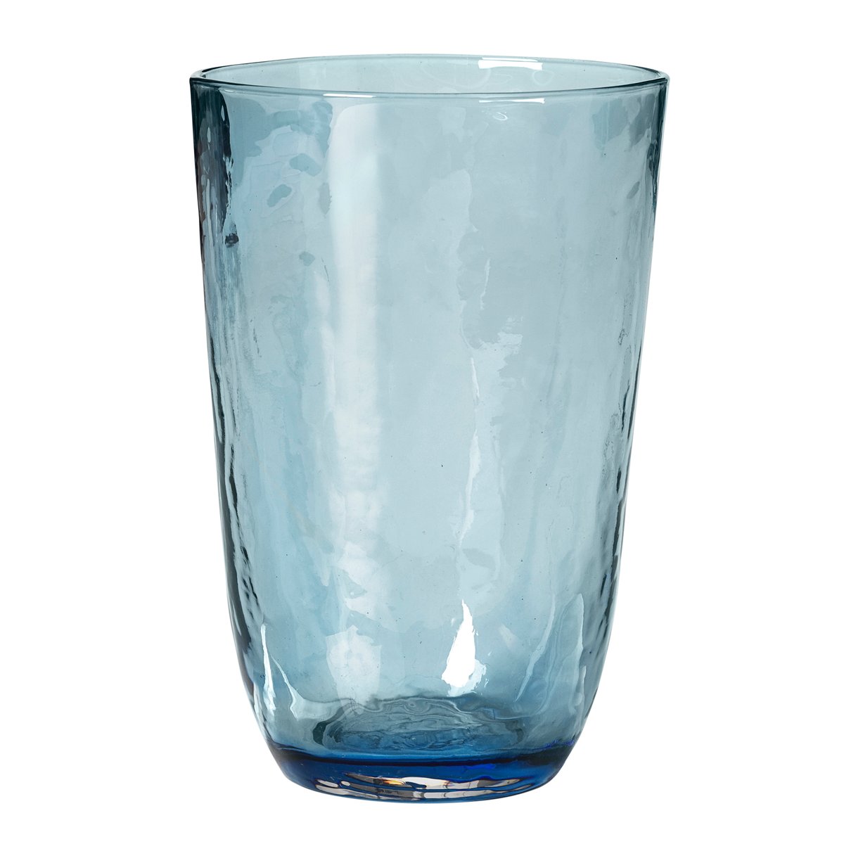 Broste Copenhagen Hammered vannglass 50 cl Blå