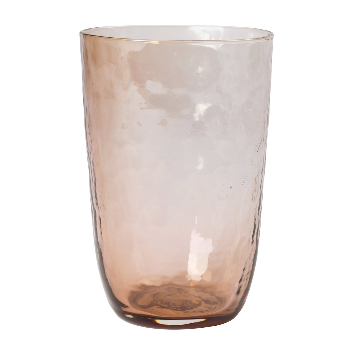 Broste Copenhagen Hammered vannglass 50 cl Brun