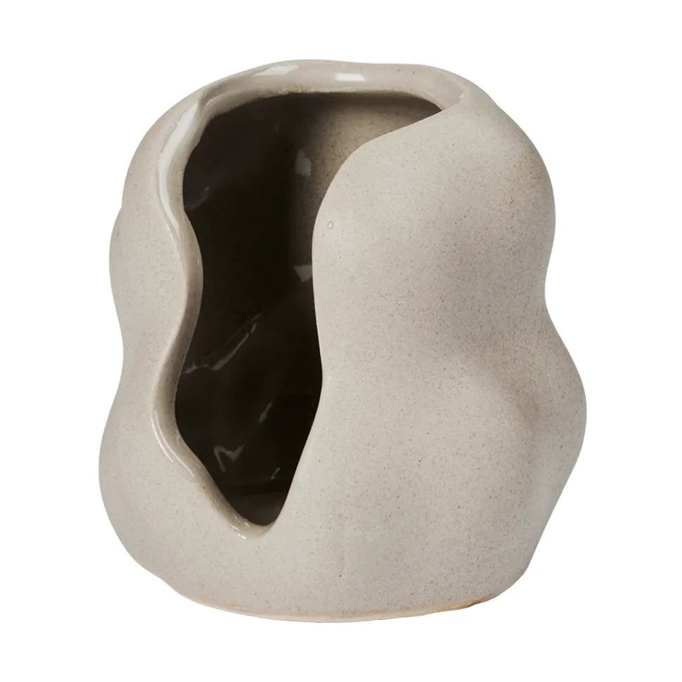 Broste Copenhagen Hekla Hurricane lyslykt Dove Grey, Ø9,5 cm