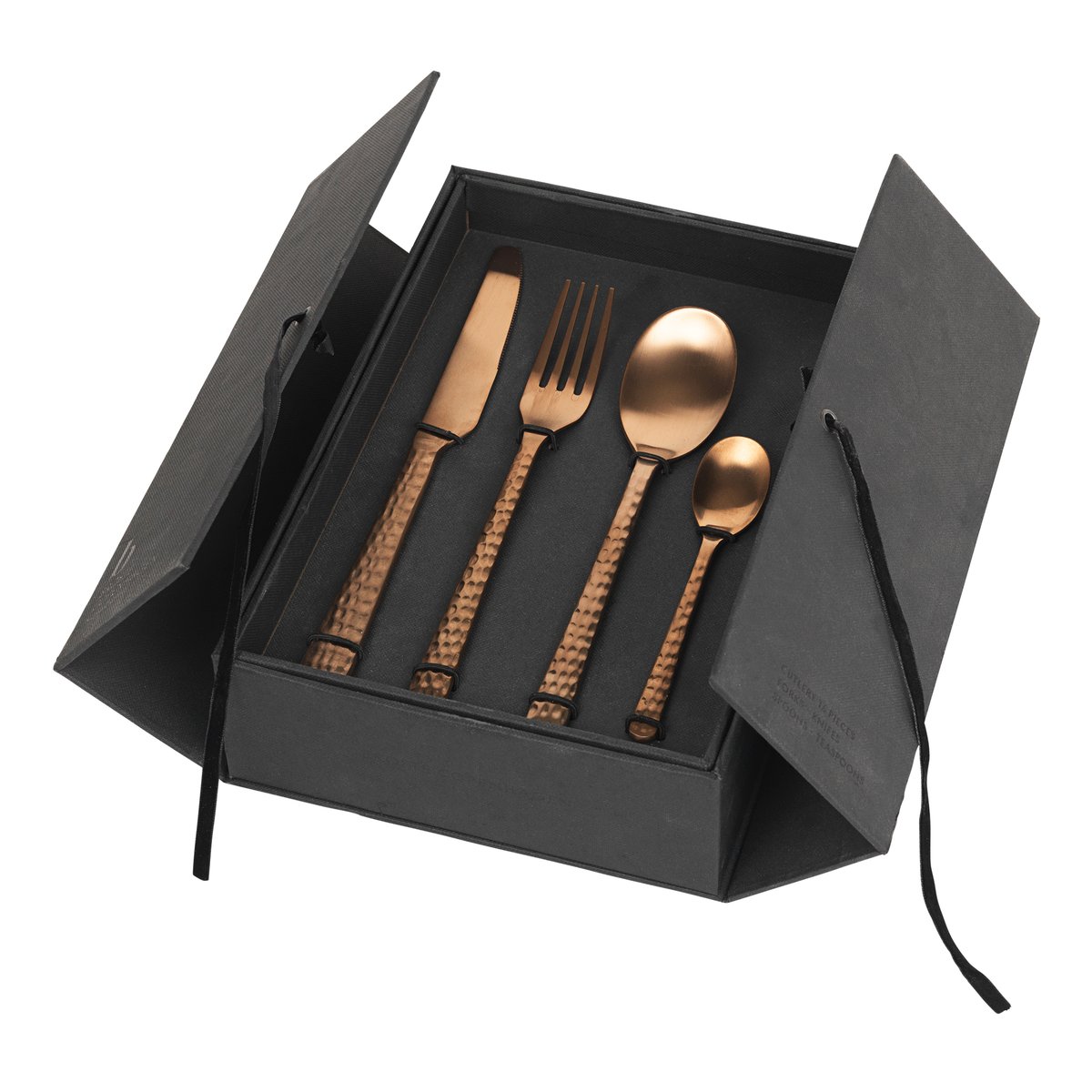 Broste Copenhagen Hune bestikk 16 deler Copper hammered