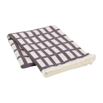 Isa bomullspledd 130 x 180 cm - Decadent chocolate-purple - Broste Copenhagen