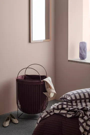 Isa bomullspledd 130 x 180 cm - Decadent chocolate-purple - Broste Copenhagen