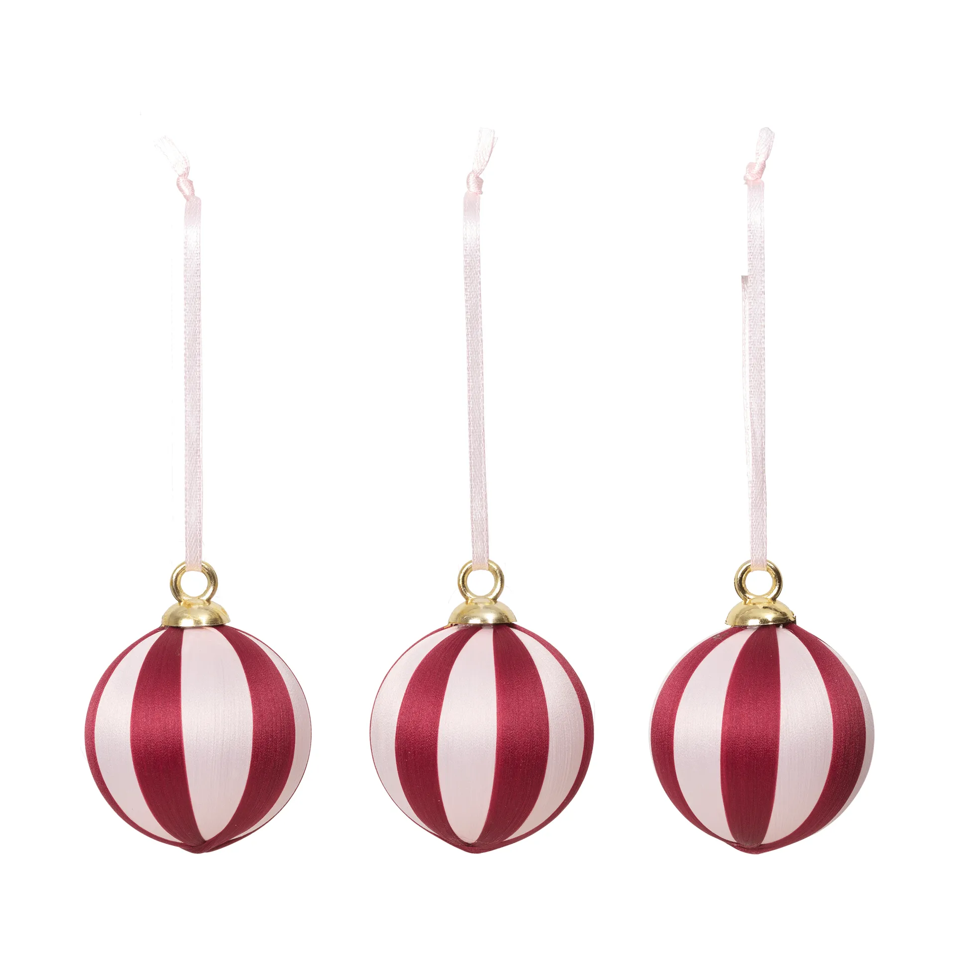 Broste Copenhagen Joy julekule Deep Red-Soft Pink