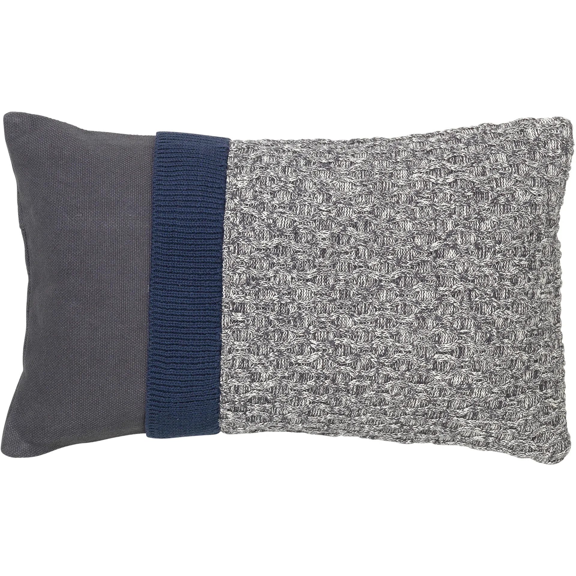 Knit putevar 30x50 cm, Dark grey-blue night Broste Copenhagen