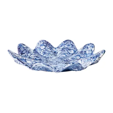 Lilja dekorasjonsfat Ø 38 cm - Intense blue-white - Broste Copenhagen