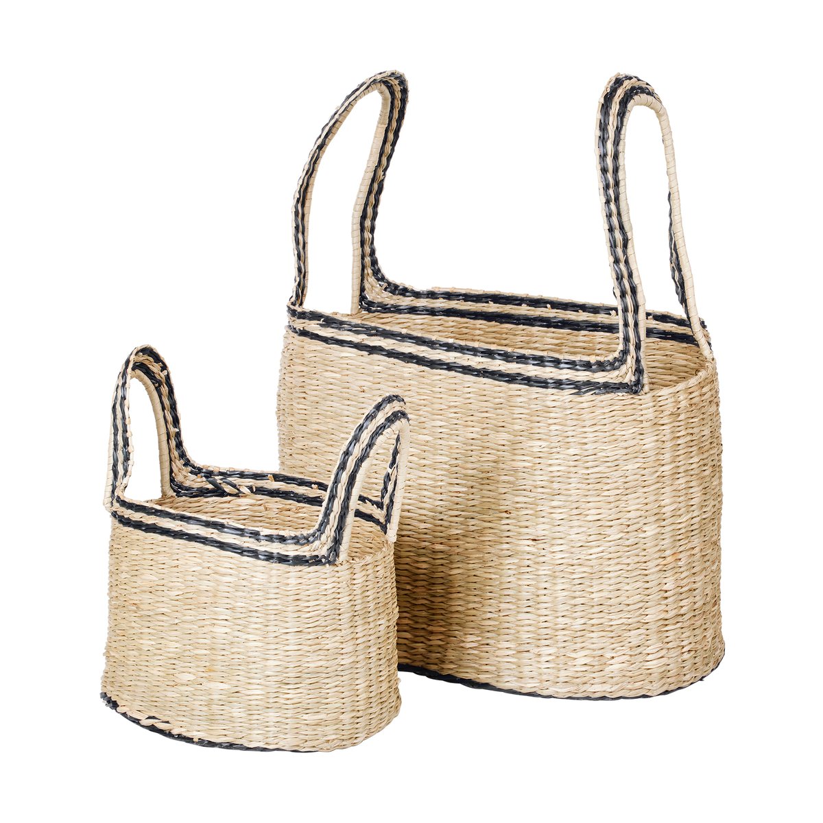 Broste Copenhagen Lykke kurv 2 deler Natural-black