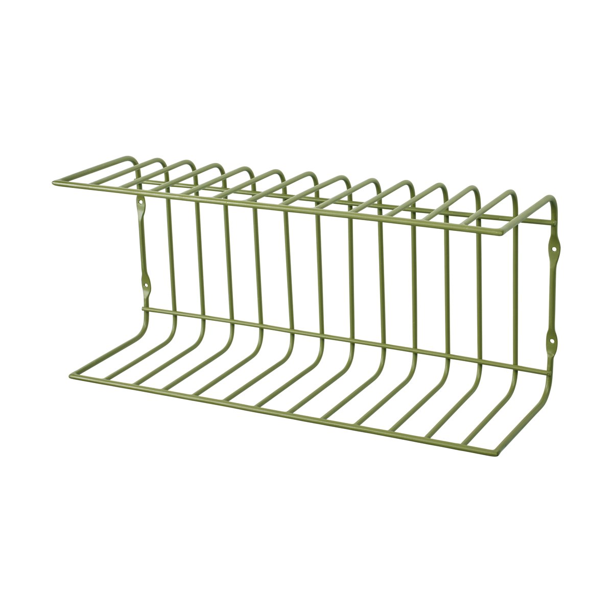 Broste Copenhagen Maggie vegghylle 40x12,5x18 cm Army green