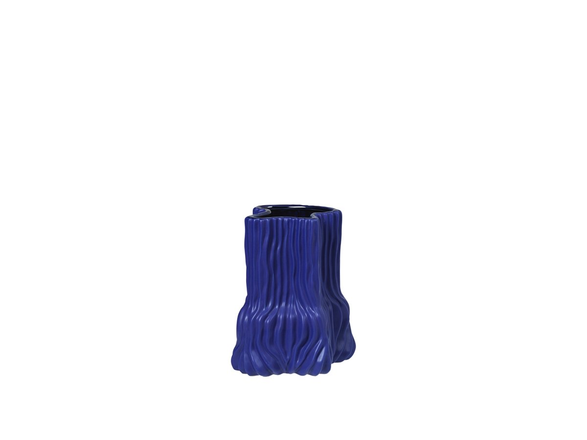 Broste Copenhagen Magny Vase 23,5x19 cm Steingods Blå