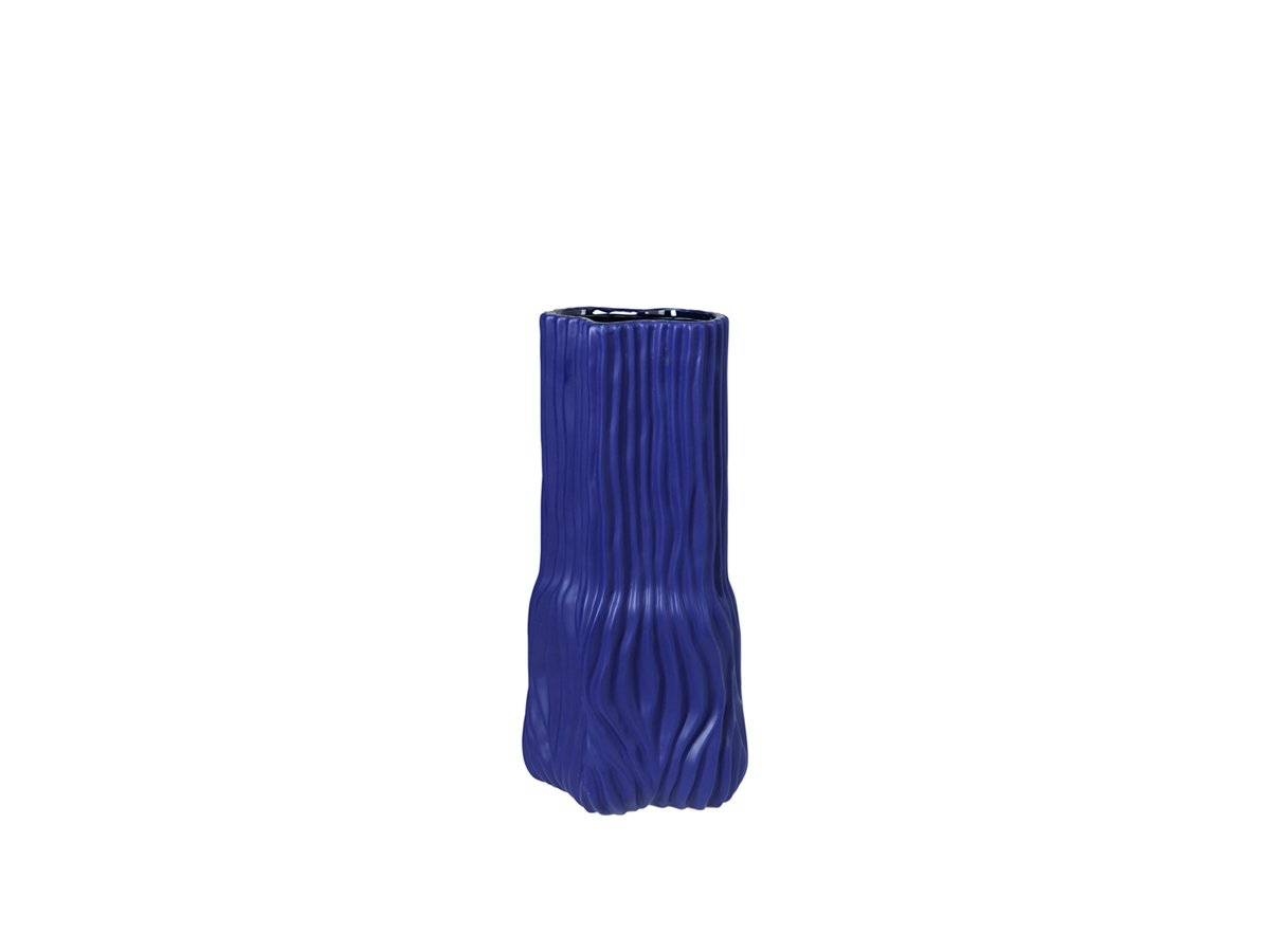 Broste Copenhagen Magny Vase 43x20,5 cm Steingods Blå