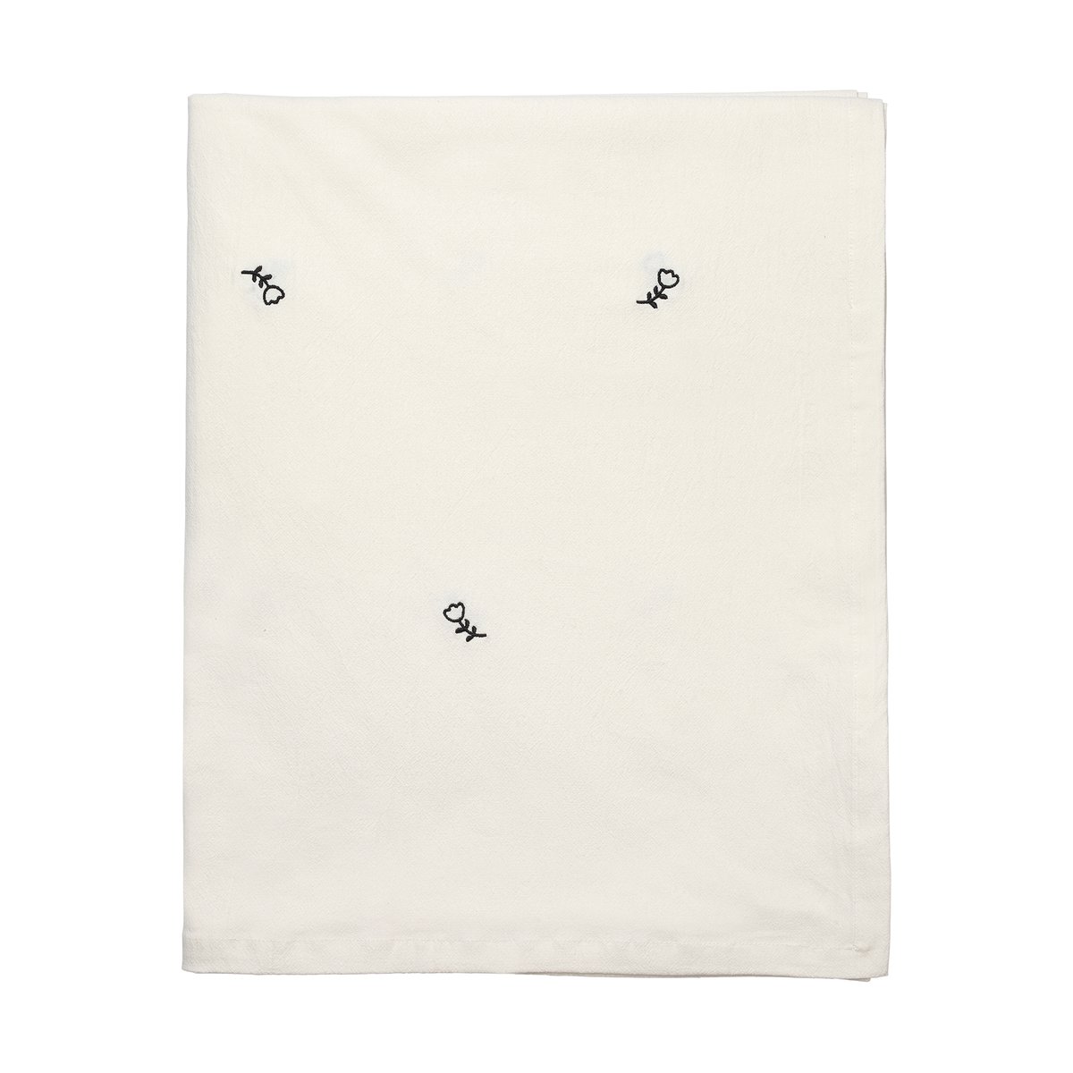 Broste Copenhagen Mai duk 160x200 cm, black-off white