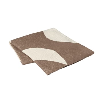 Maren pledd 130x180 cm - Kangaroo brown-off white - Broste Copenhagen