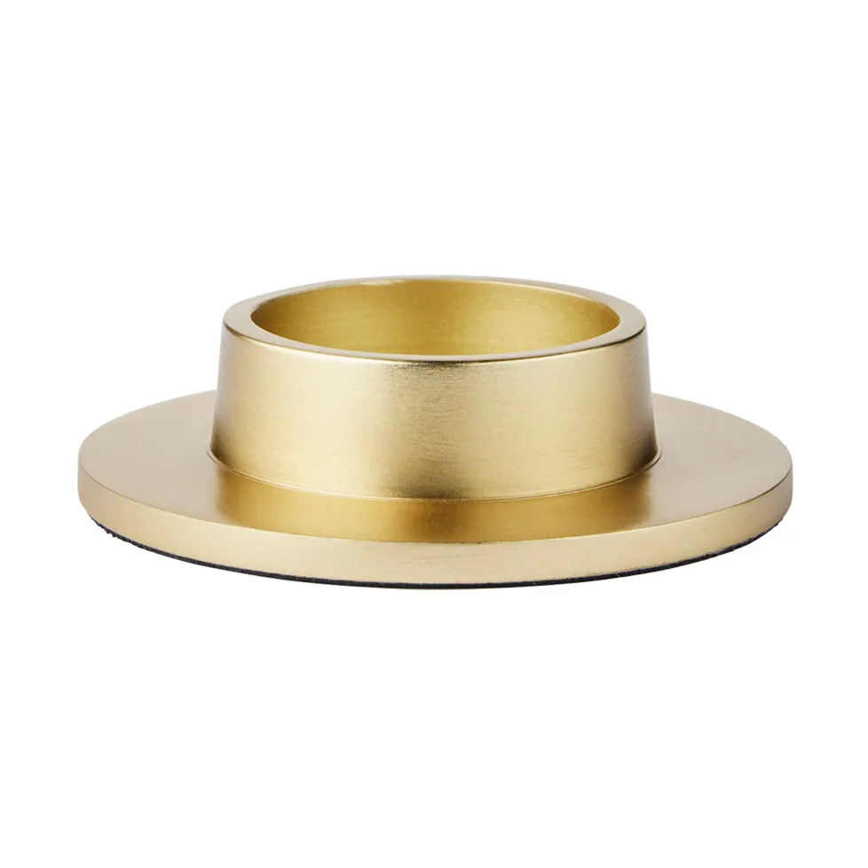 Broste Copenhagen Maro lysestake for blokklys Brass Finish, 4 cm