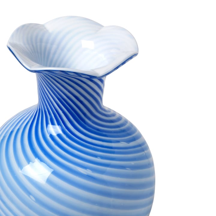 Mella vase 30 cm, Intense blue-off white Broste Copenhagen