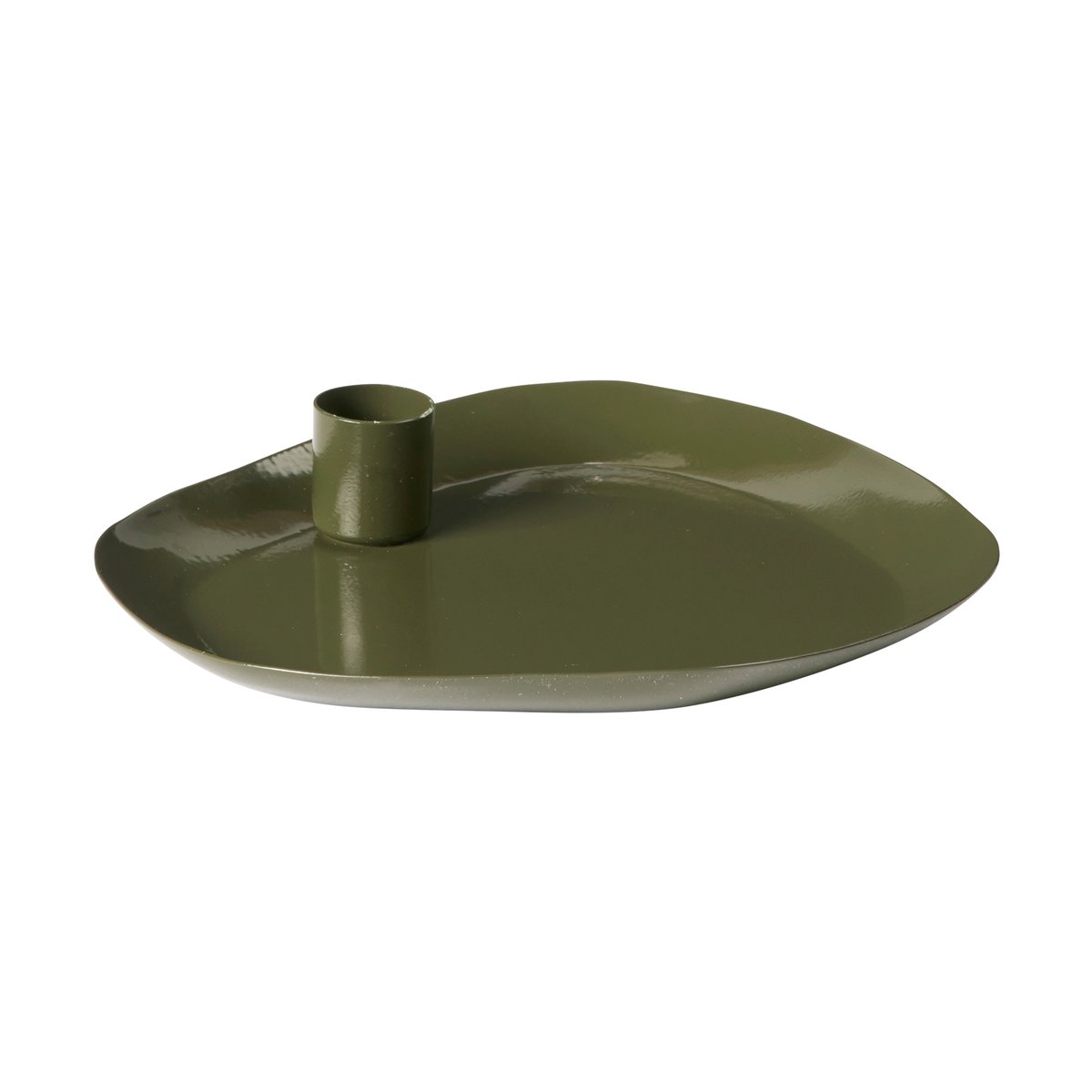 Broste Copenhagen - Mie lysestake medium 16x18 cm grape leaf green