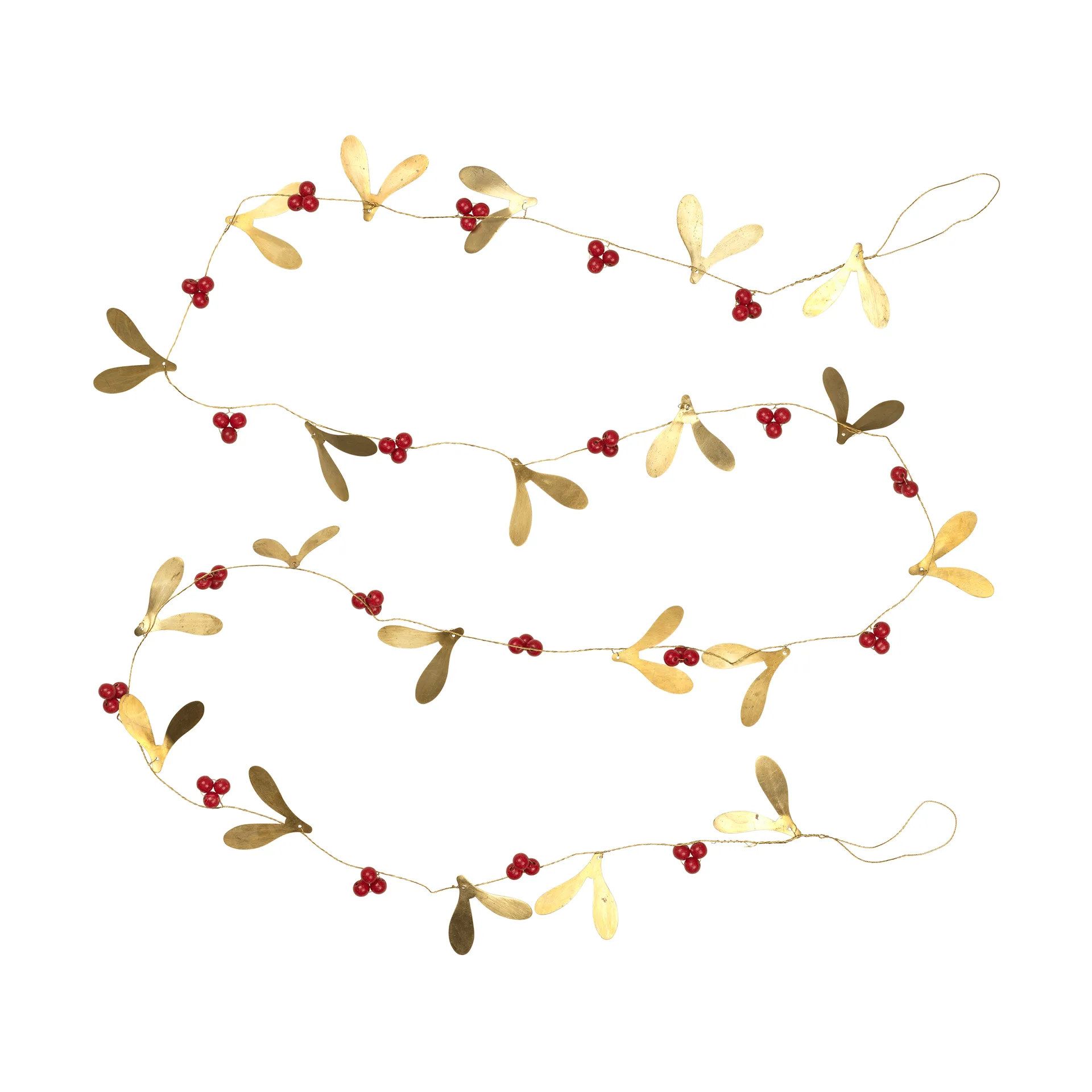 Broste Copenhagen Misteltein girlander Deep Red