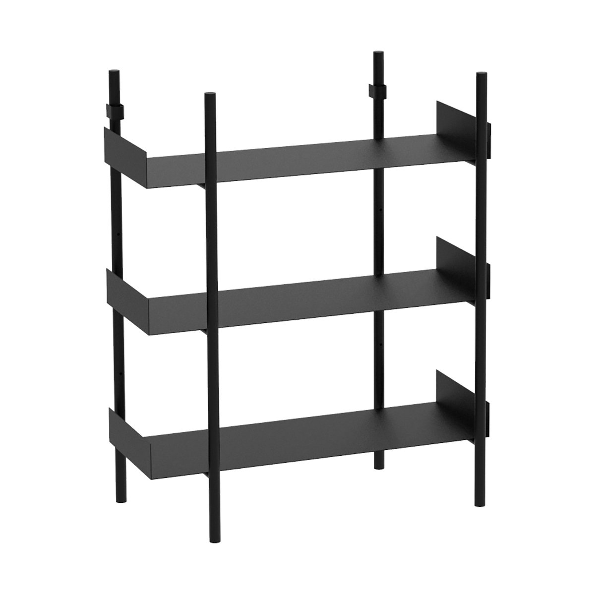 Broste Copenhagen Nobuko bokhylle 3 hyller Black