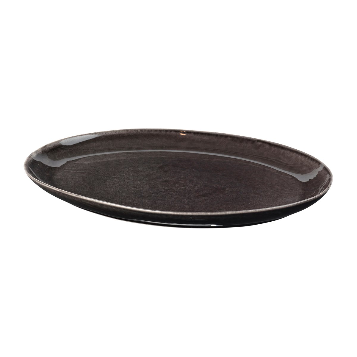 Broste Copenhagen Nordic Coal oval 26,5 x 36,5 cm Charcoal