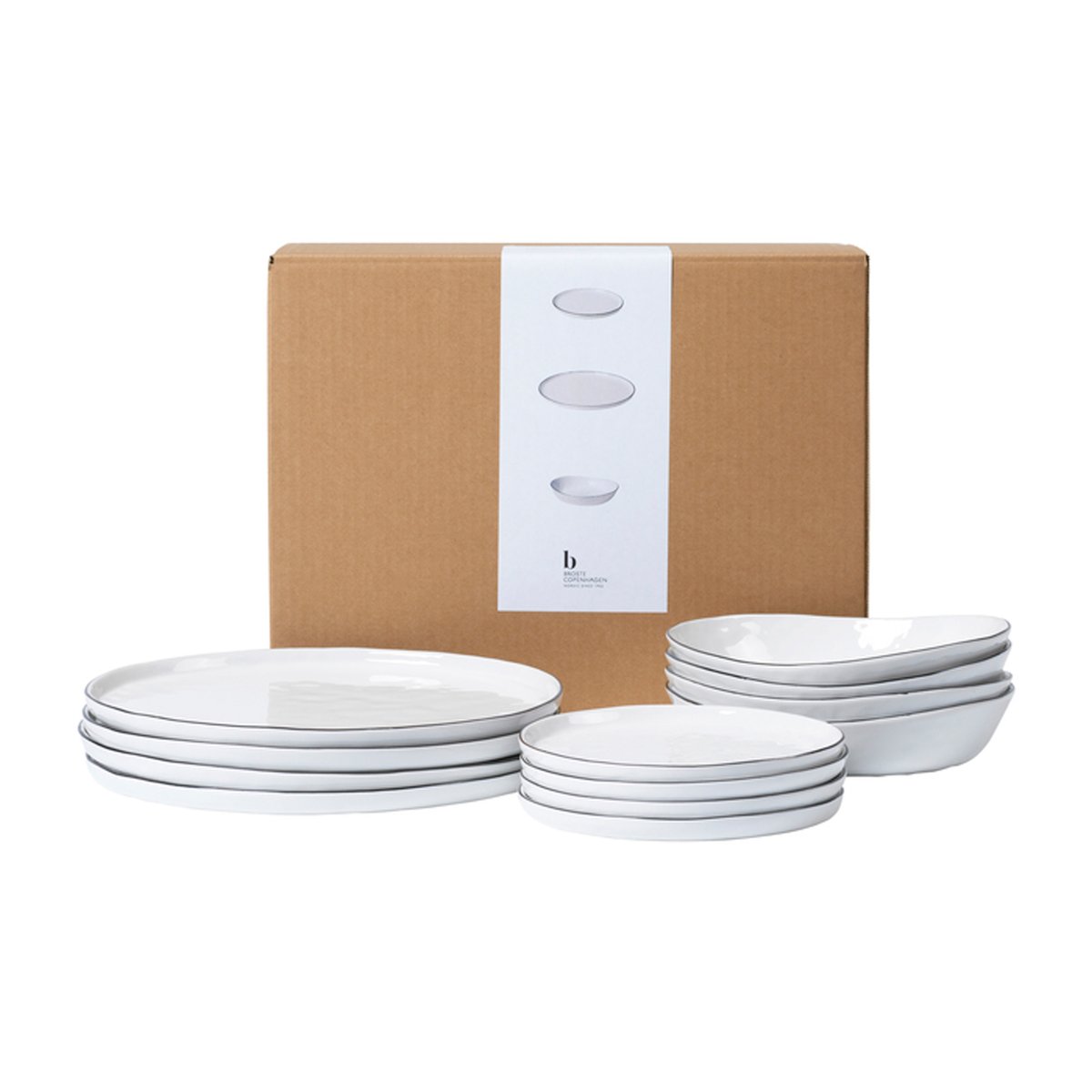 Broste Copenhagen Nordic Salt servise sett 12 deler