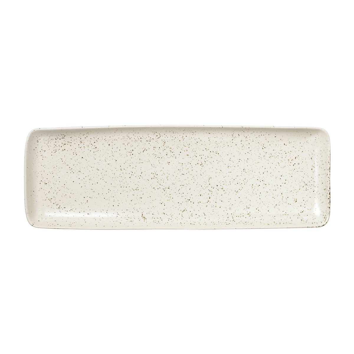 Broste Copenhagen Nordic Vanilla fat rektangulært 12,5 x 35 cm Cream with grains