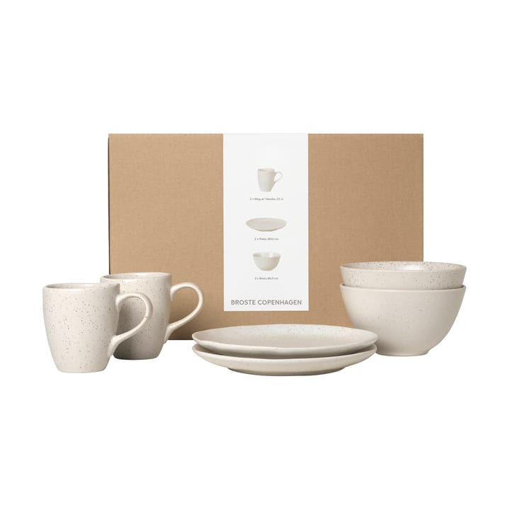 Nordic Vanilla frokostsett for 2, 6 deler Broste Copenhagen