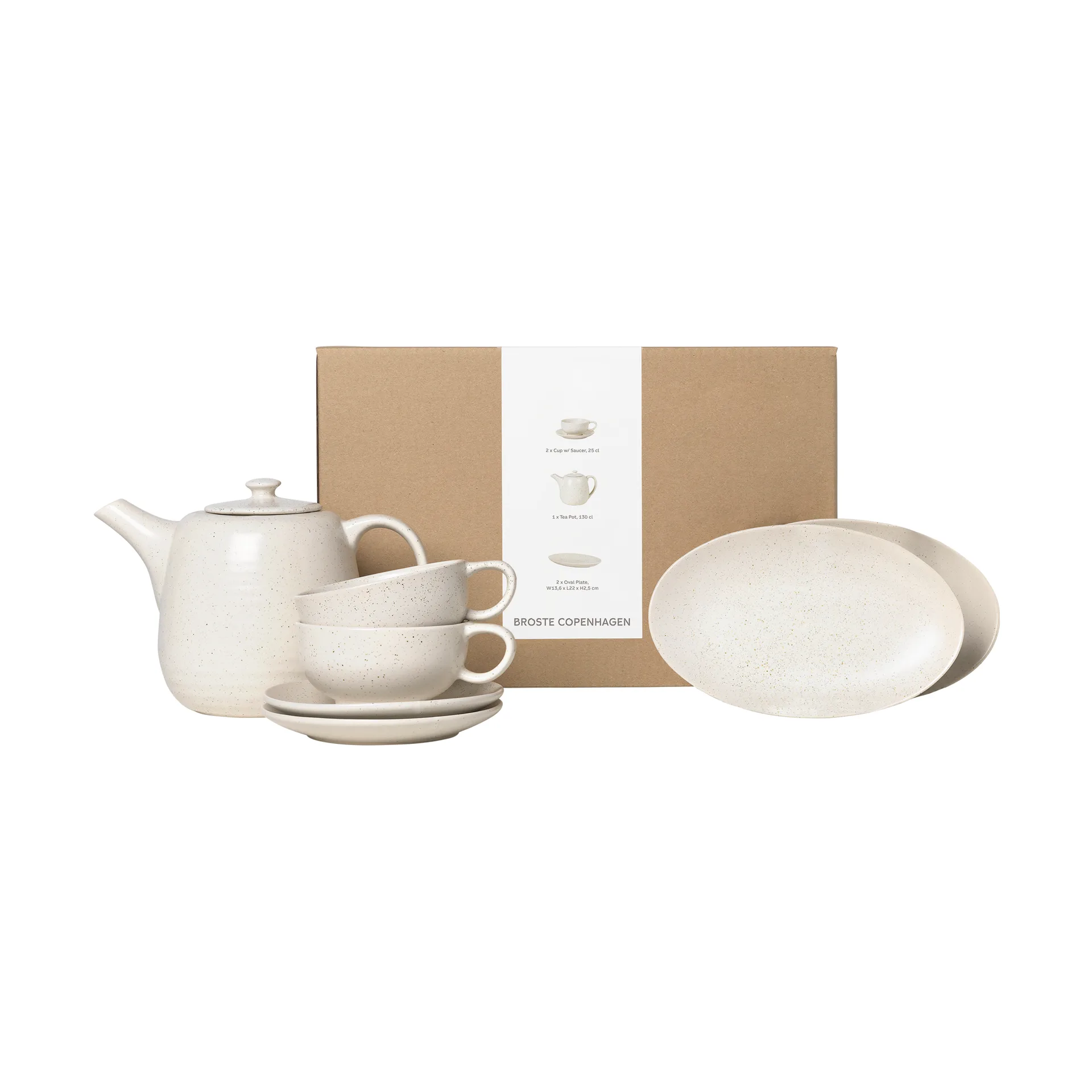 Nordic Vanilla teservise for 2, 5 delar Broste Copenhagen