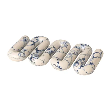 Orla gryteunderlag 14 x 25 cm - White-spectrum blue - Broste Copenhagen