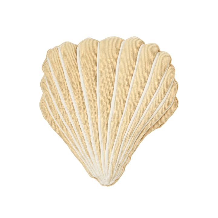 Pute Seashell bomull - Gul - Broste Copenhagen