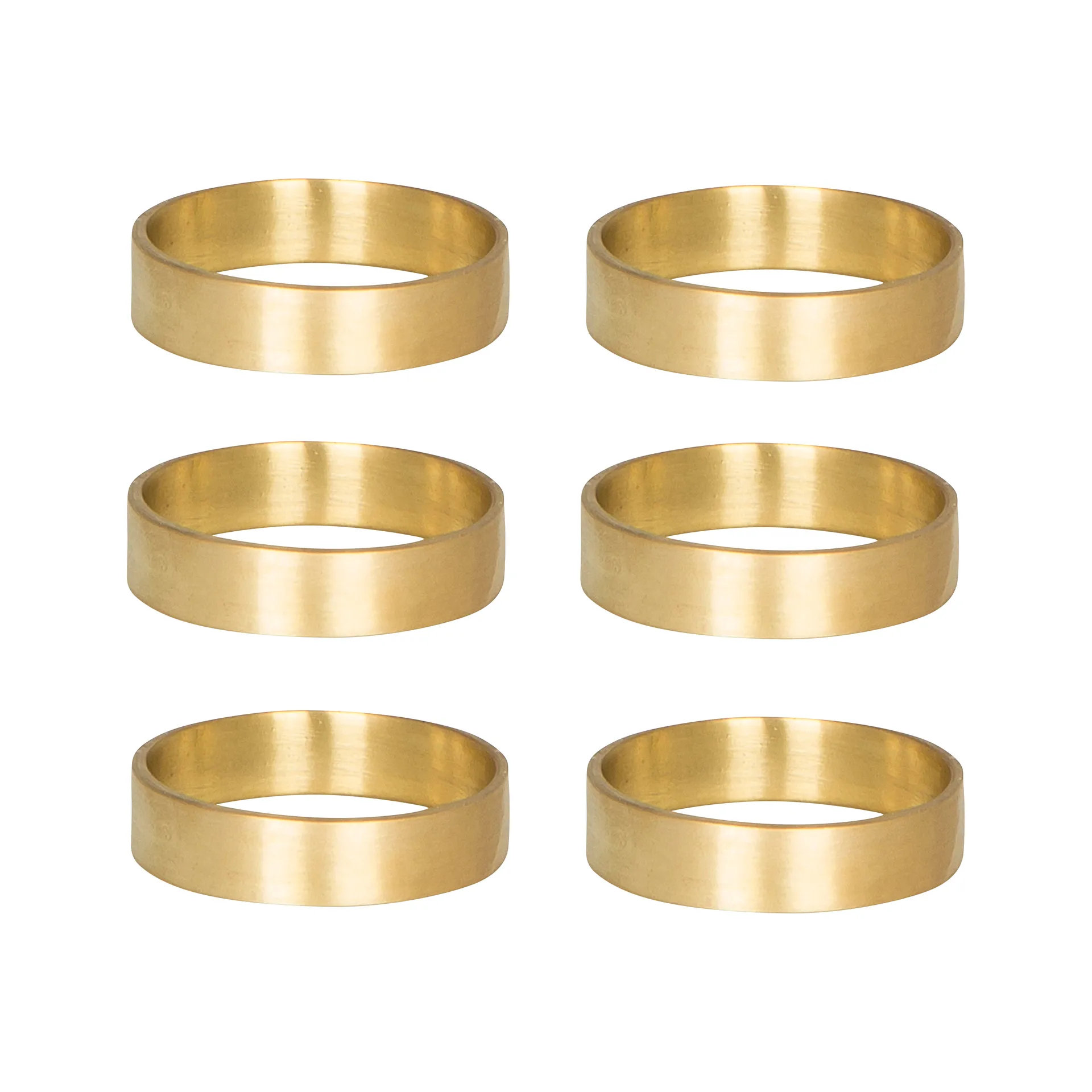 Ring serviettring 6-pk, matt messing Broste Copenhagen