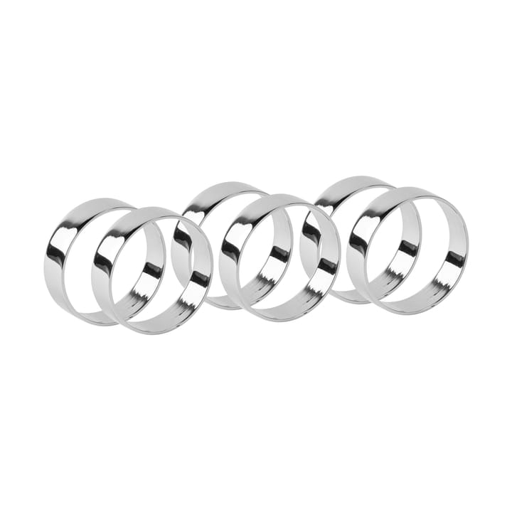 Ring serviettring 6-pk, Silver finish Broste Copenhagen