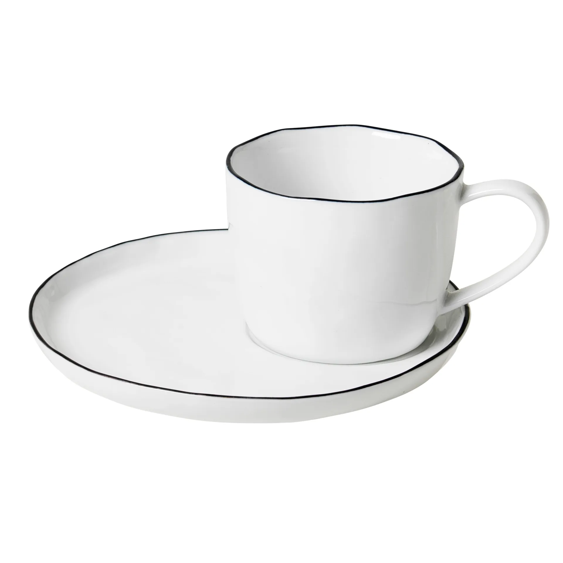 Salt kopp og skål, stor 6,5 cm Broste Copenhagen