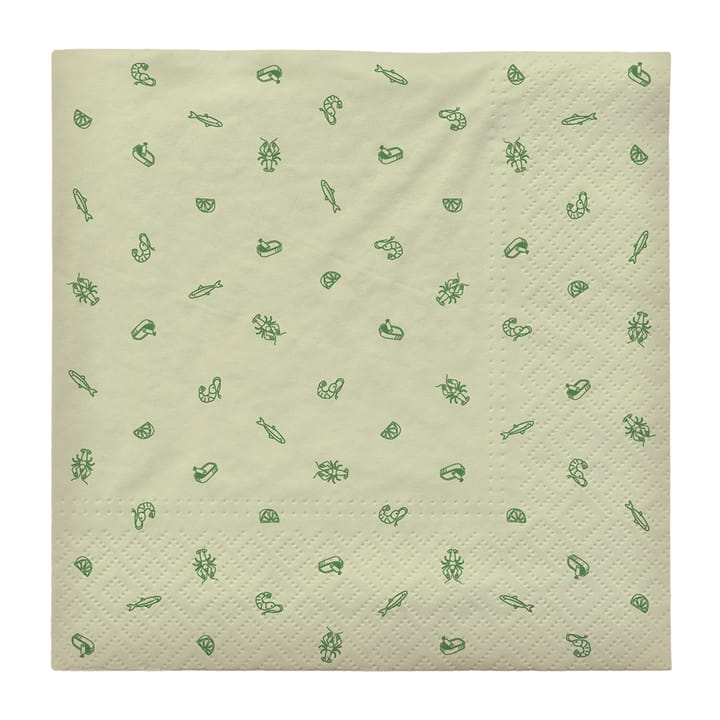 Sea servietter 33 x 33 cm 20-pakning, Jelly green Broste Copenhagen