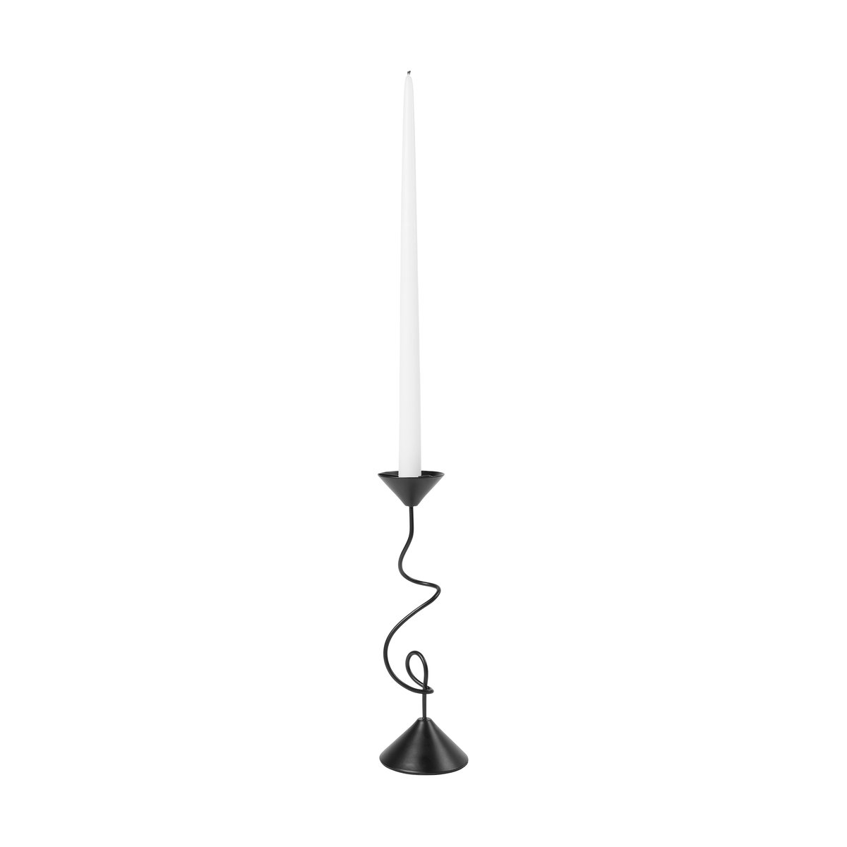 Broste Copenhagen Selma lysestake 26,5 cm Black