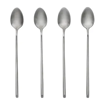 Sletten skje lang 4-pakning - Full satin forged - Broste Copenhagen