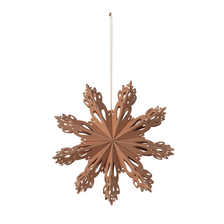 Snowflake juledekorasjon Indian Tan, Ø 15 cm Broste Copenhagen