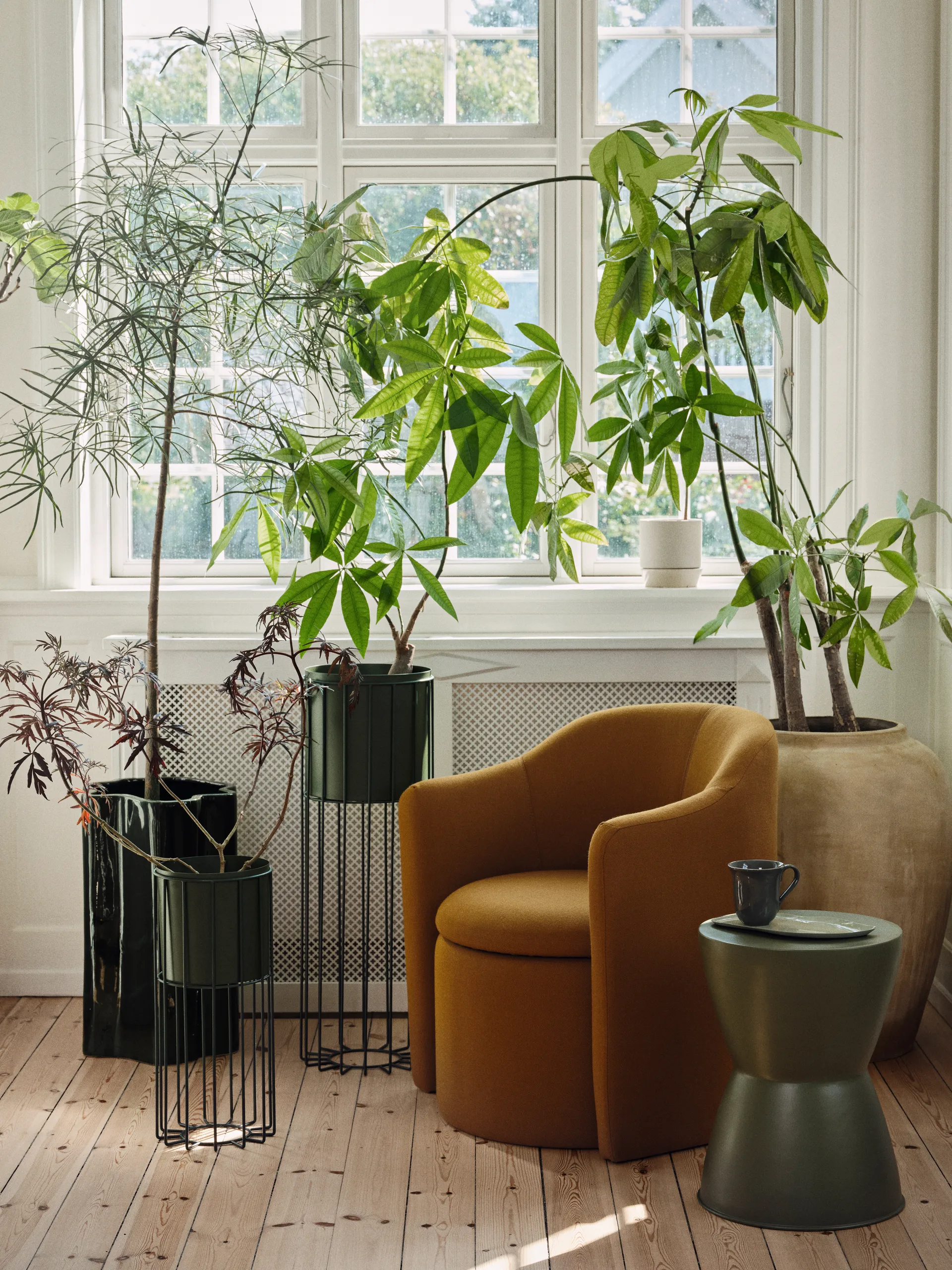 Sonja blomsterpotte H:55 cm, Dark green Broste Copenhagen