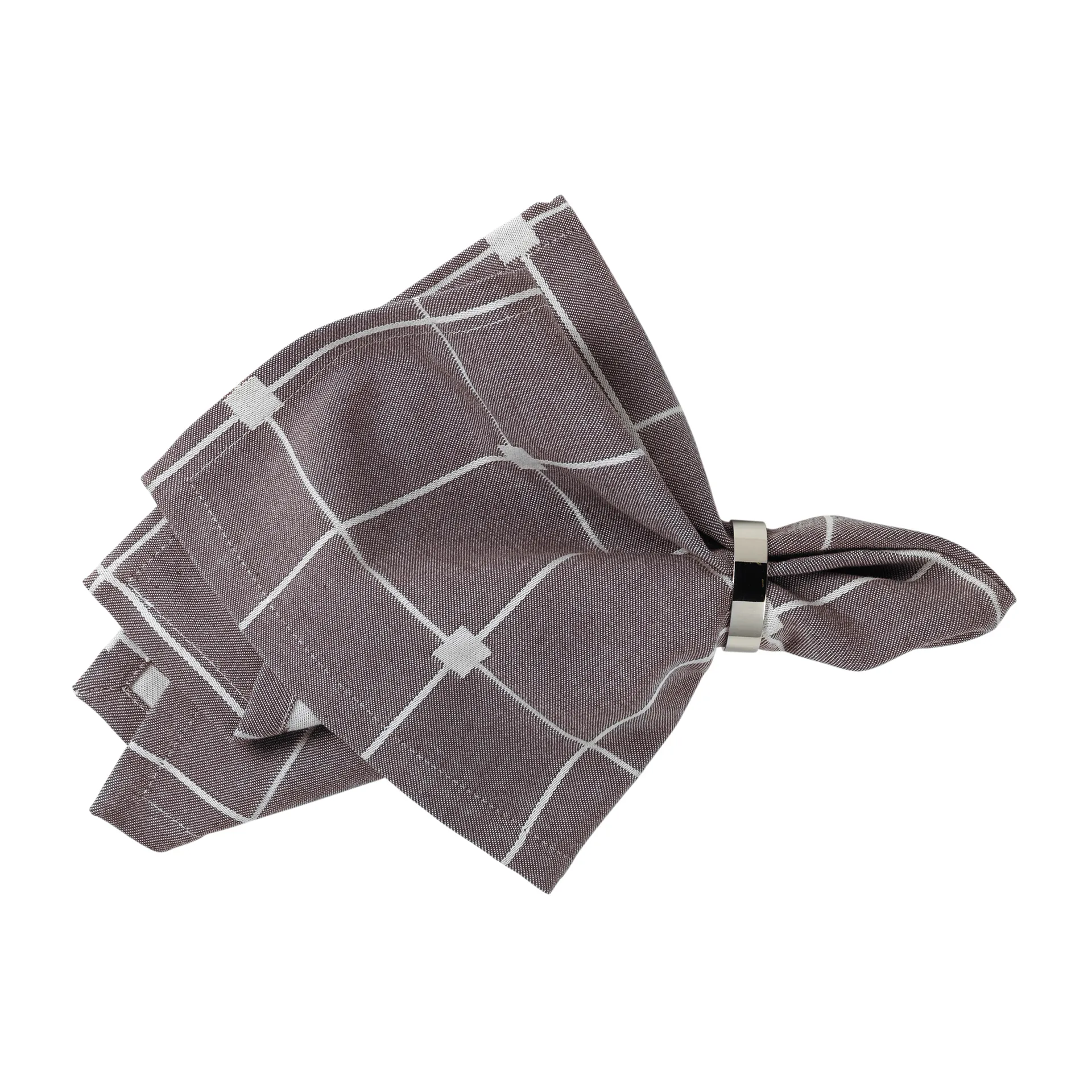 Tila stoffserviett 45 x 45 cm, Decadent chocolate-off white Broste Copenhagen